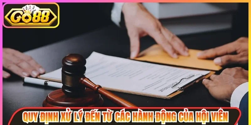 Quy định xử lý đến từ các hành động của hội viên