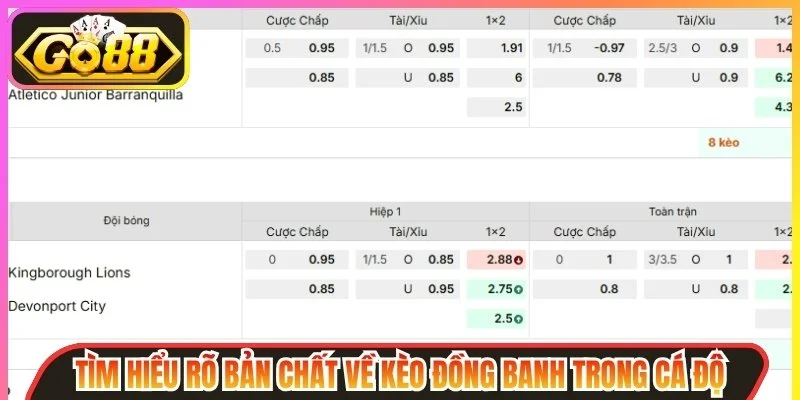Kèo đồng banh Go88 - nghệ thuật quản lý vốn cho cược thủ