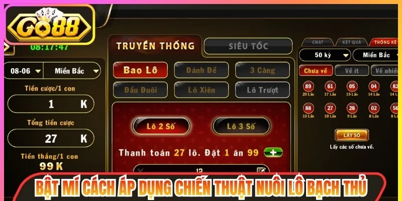 Chiến thuật nuôi lô bạch thủ