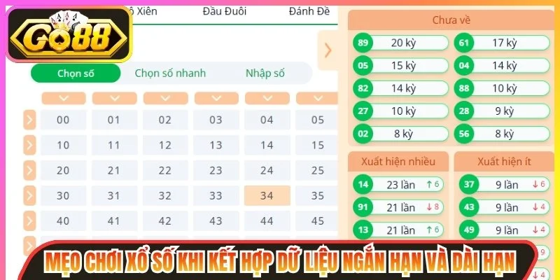 Mẹo chơi xổ số khi kết hợp dữ liệu ngắn hạn và dài hạn